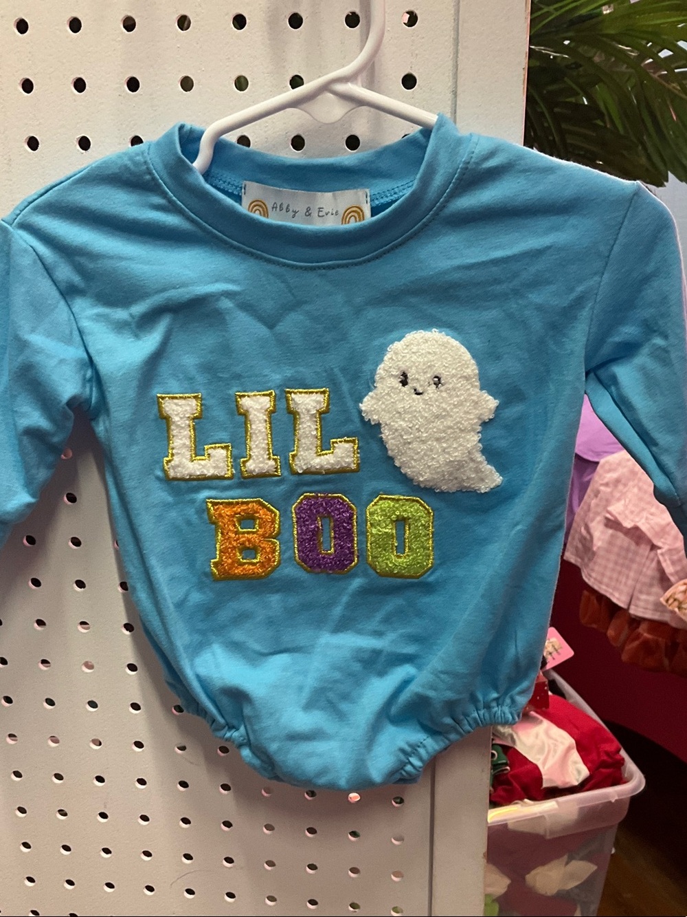 Lil Boo Ghost Blue Baby Bodysuit